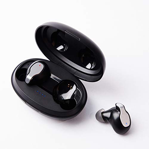 Image of PT30 True Wireless 5.0 in-Ear Earbuds Full Touch Control Powered by Airoha1532 chipset with 2200 mAh Charging Case, Bluetooth 5.0 Headphone, Auto Pairing & Dual Connectivity (Black)