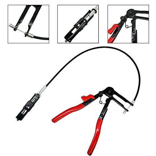 3Pcs Hose Clamp Plier Kit, Long Reach Wire Spring Hose Clamp Pliers Remover For Automotive Coolant Radiator Heater And Water Hose With Band Flat Or Large Clamps #TOP1