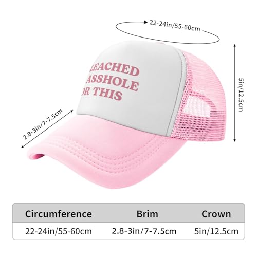 Image of Funny Trucker Hats for Women Hot Pink Funny Gag Baseball Cap for Girls Women Men Hat