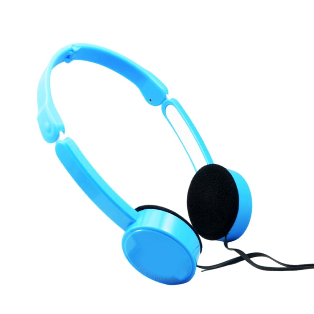 Elnwnnkc Foldable Over-Ear Headphone Corded Noise Isolating Corded Stereo Headsets with Microphone for Adults Teens