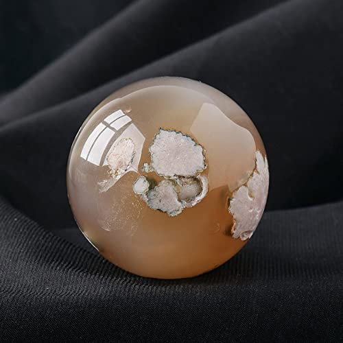 Sphère en fluorite arc-en-ciel et agate de 5cm : le cadeau spirituel parfait