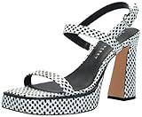 Katy Perry Women's The Steady Sandal Heeled, Black White Multi, 8 UK