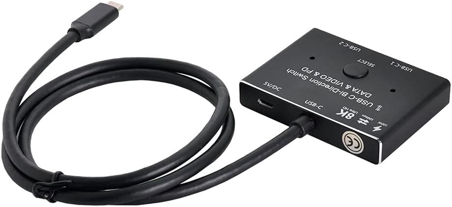 xiwai USB-C Type-C Bi-Direction Switch MST 1 to 2 Hub Support Video Data PD 8K@30hz 100W 10Gbps