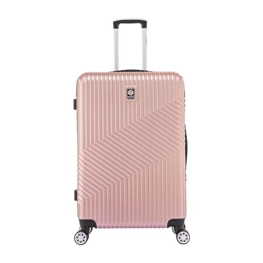 SANTINO, Mala de Viagem Geometric Rígida 360° Santino - ASAV7003G Cor: Rosa