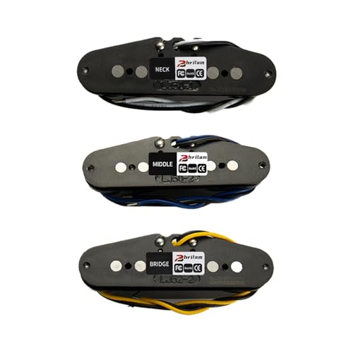 3 piezas 5 Single Coil Pickups Flat Pole miniatura 2