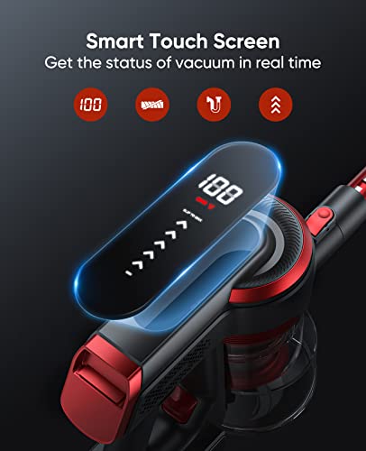 Wlupel Cordless Vacuum Cleaner, 33Kpa Stick Vacuum Cleaner, 400W Powerful Handheld Vacuum With Led Touch Display, 55Mins Runtime For Pet Hair, Carpet And Hardwood Floor(Hero 8 Pro) #TOP2
