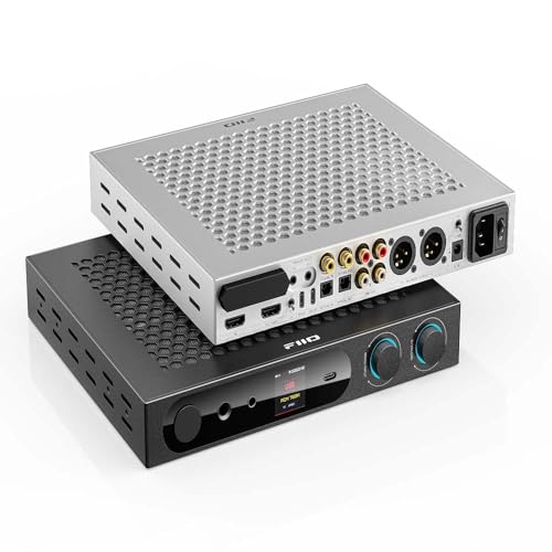 Image of FiiO K19 Dual ES9039SPRO Desktop DAC HiFi Audio DSD512, 31-Band PEQ, XMOS XU-316 for HDMI /Coaxial /Optical Audio Decoder (Black)