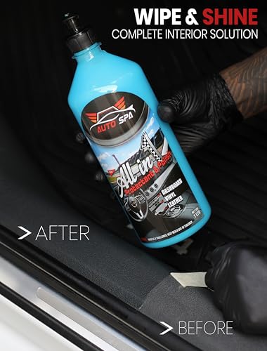 Image of AUTO SPA All-in-1 Car & Bike Multipurpose Polish, Protectant & Conditioner - 1LTR | Ultimate Automotive Polish | Leather Seats, Trims, Dashboard | Showroom Finish, Pleasant Fragrance