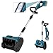 Produktbild Akku Schneefräse für Makita 18V Batterie, Handgeführte Schneefräse Mit digitaler Leistungsanzeige, Bürstenloser Motor, Wurfweite 8M, Reinigungsbreite 33CM, kehrmaschine Akku für Terrassen, Gehwege