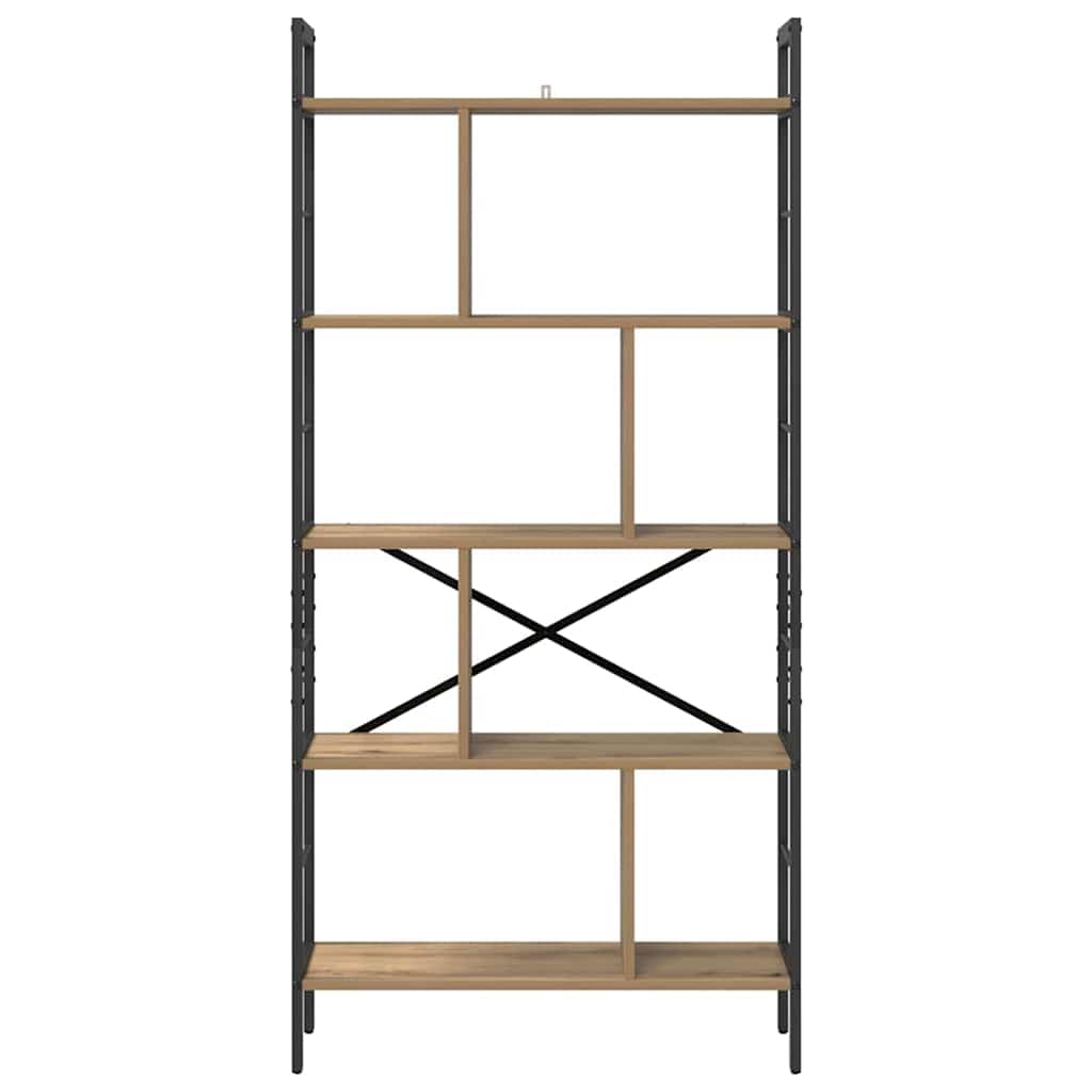 vidaXL Półka na książki 9 poziomy 75 x 30 x 156 cm Drewno inżynieryjne