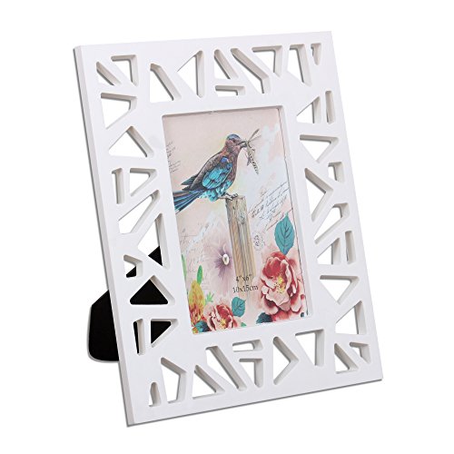 Image of Art StreetTable Photo Frame (Color - White :: Shape - Geo)