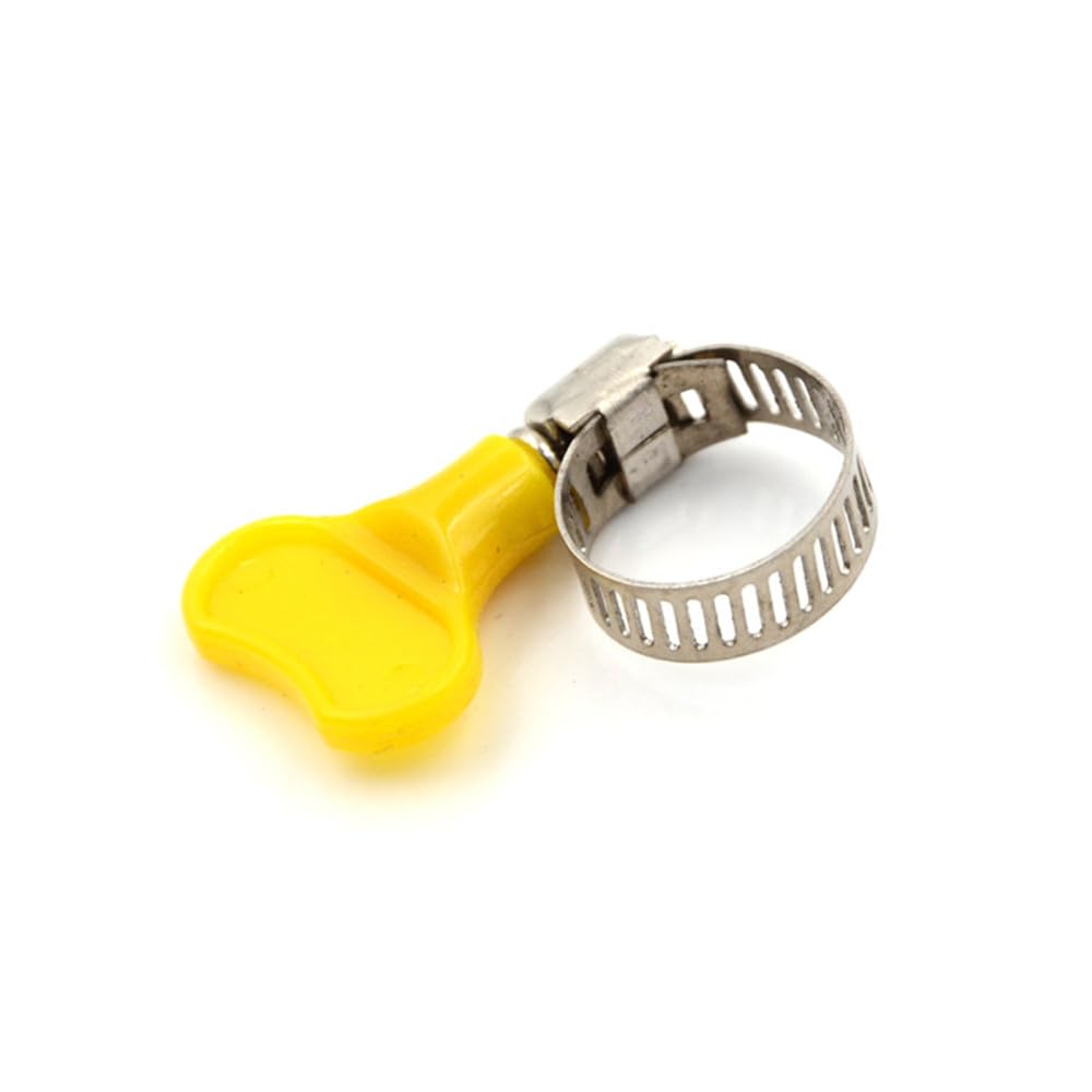 UTYP 100 pièces collier de serrage pour tube poignée en plastique collier de serrage papillon en acier inoxydable, 19,29mm