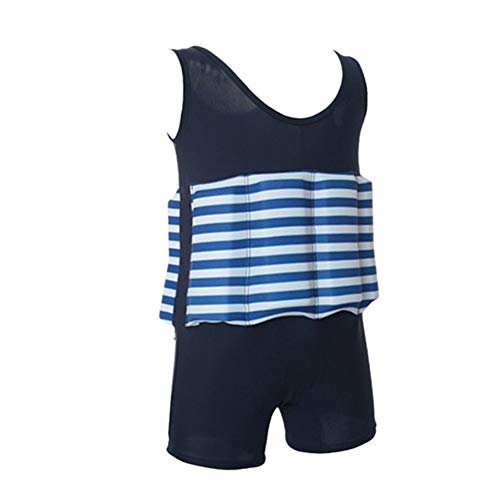 Image of IDOPIP Kids Boys Girls Floatation Swimsuit with Adjustable Buoyancy Baby Float Suit Swim Vest One Piece Swimwear Bathing Suit