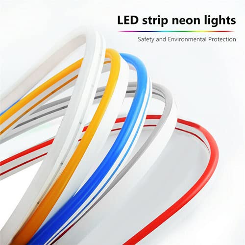 Tira LED flexible de neón impermeable 3 m rojo DC 12V miniatura 4