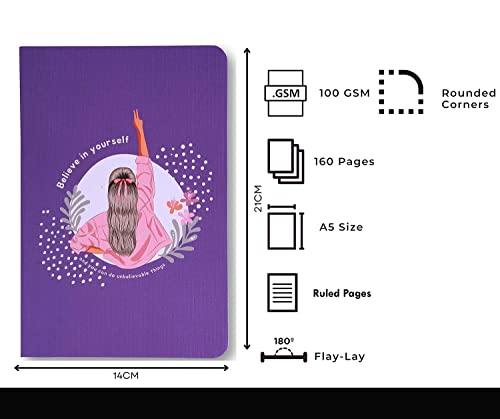 Image of BOUND N FOUND A5 Notebook (Believe In Yourself)
