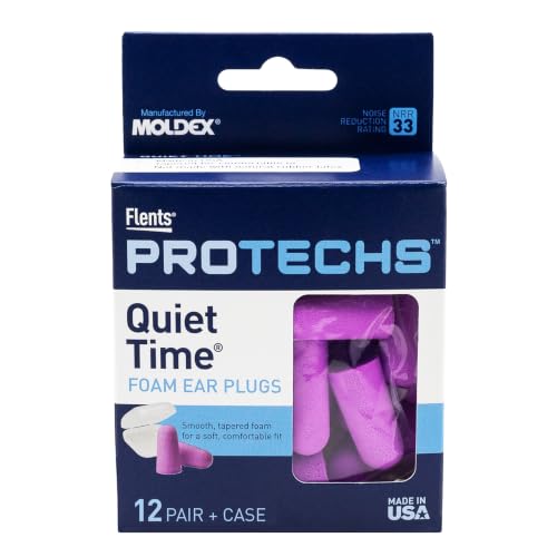 Image of Flents Protechs Quiet Time Foam Ear Plugs, NRR 33, 12 Pair, Purple