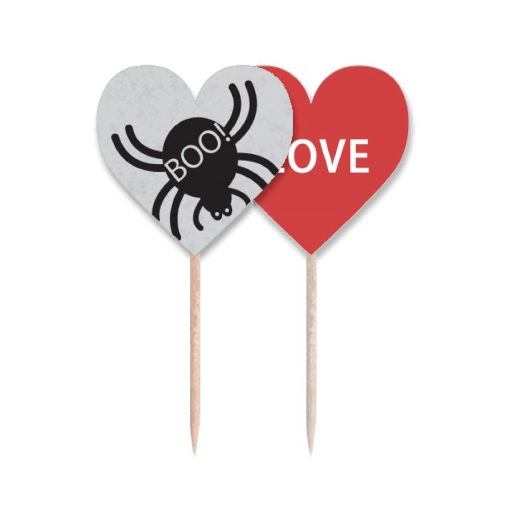 Cure-dents araignée noire Halloween pour décorer vos buffets et cupcakes de fête