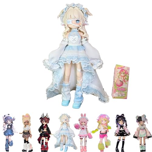 GNATAPIAY BJD Doll Blind Box,Kawaii BJD Doll for Girls Surprise Gift,Cute 1/12 BJD Doll Collectable Dress Up for Girls Birthday Party Gift