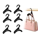 xoelle ganci per borse appendiabiti, 6pcs gancio porta borsa portaborse appendi borse hook organizer borsa organizzatore d'armadio resistente gancio salvaspazio per zaini,borse,sciarpe,cravatte