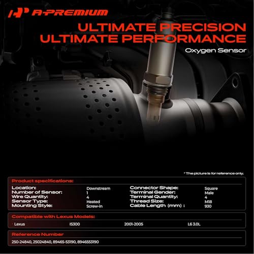 Sensor de oxígeno A-Premium compatible con Lexus IS300 2001-2005 miniatura 2