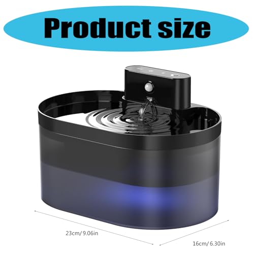Fuente automática de agua para gatos inalámbrica miniatura 3