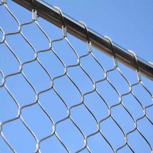 Filet de securite flexible en acier de qualite superieure avec maillage extensible architectural