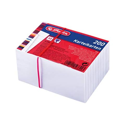 Cartes Herlitz A8 Blanches Cover
