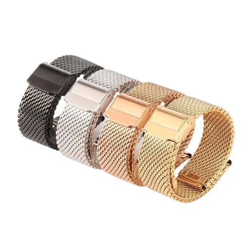 Bracelet de montre en acier robuste de 3 mm de style gourmette