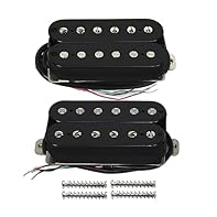 Compatible with electric guitar which can be installed humbucker pickup. Magnet: Alnico 5 humbucker pickup, 6 non-adjustable slug pole pieces & 6 adjustable screws pole pieces. Resistance: Neck pick is 7-8K, bridge pickup is 14-15K. Fully wax potted ...