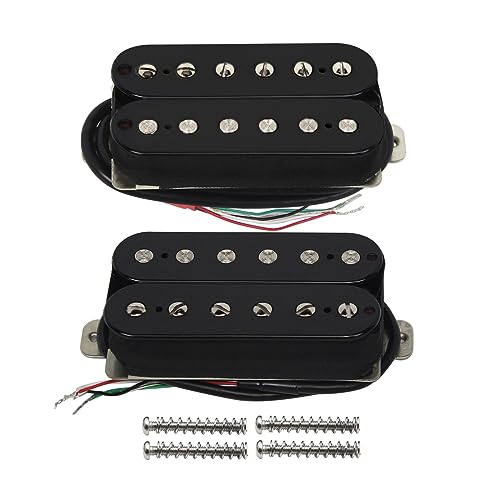 FLEOR Tonalité classique Alnico 5 Jeu de micros Humbucker Micro manche et chevalet 14-15k pour...