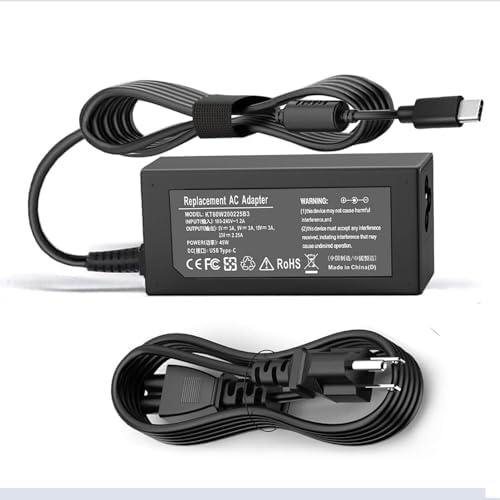 45W USB C Laptop Charger for Acer Chromebook R13 11 13 15 311 315...