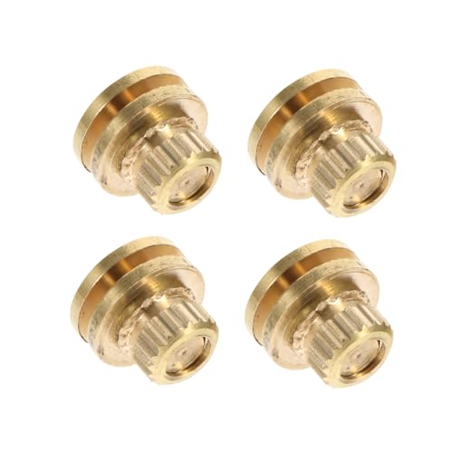 DOITOOL 4Pcs Shockproof Speaker Copper Spikes Pads for Monitors Multipurpose Isolation Feet for Speakers and Turntables Vibration Reduction