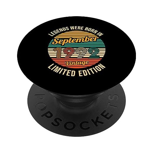 Las leyendas nacieron en Septiembre 1992 Cumpleaños 31 PopSockets PopGrip Intercambiable