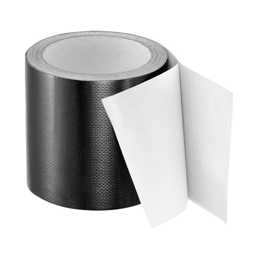 Image of PATIKIL Awning Repair Tape 4 inch x 26ft Waterproof Canvas Tape High Adhesive Tear Repair Patch Kit for PVC Tarpaulin Tent Awning Fabric RV Sail Boat Cover, Black