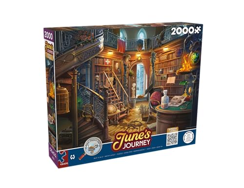 Ceaco - June's Journey - The Library - 2000 Piece Puzzle for Adults - Challenging and Perfect for Game Nights - Finished Puzzle Size 38.5 x 26.5