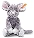 Steiff Ratte Mia Maus, Original Plüschtier 20 cm, Plüschmaus, Kuscheltier für Kinder, Soft Cuddly Friends, Schmusetier zum Spielen & Kuscheln, beweglich & waschbar, Stofftier grau (056376)