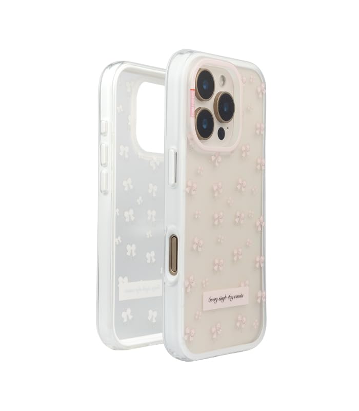 Image of Pink Bow Aesthetic 2.0 Case Cover for iPhone 15 Pro Max | Soft TPU Slim Back Cover | Elegant Girly Design | Shockproof & Anti-Scratch | Lightweight with Precise Cutouts