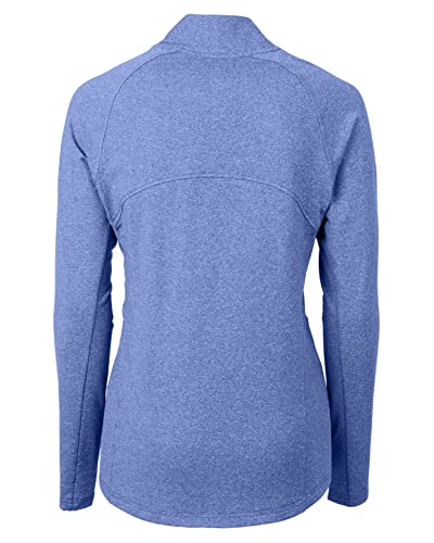 Image of Cutter & Buck Ladies Adapt Eco Knit Heather Recycled Womens Full Zip