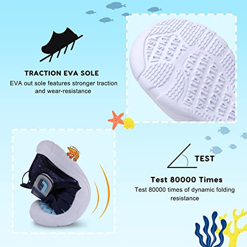 Image of JOINFREE Toddler Boys Girls Water Shoes Breathable Qucik Dry Sport Beach Sandals Lightweight Barefoot Flexible