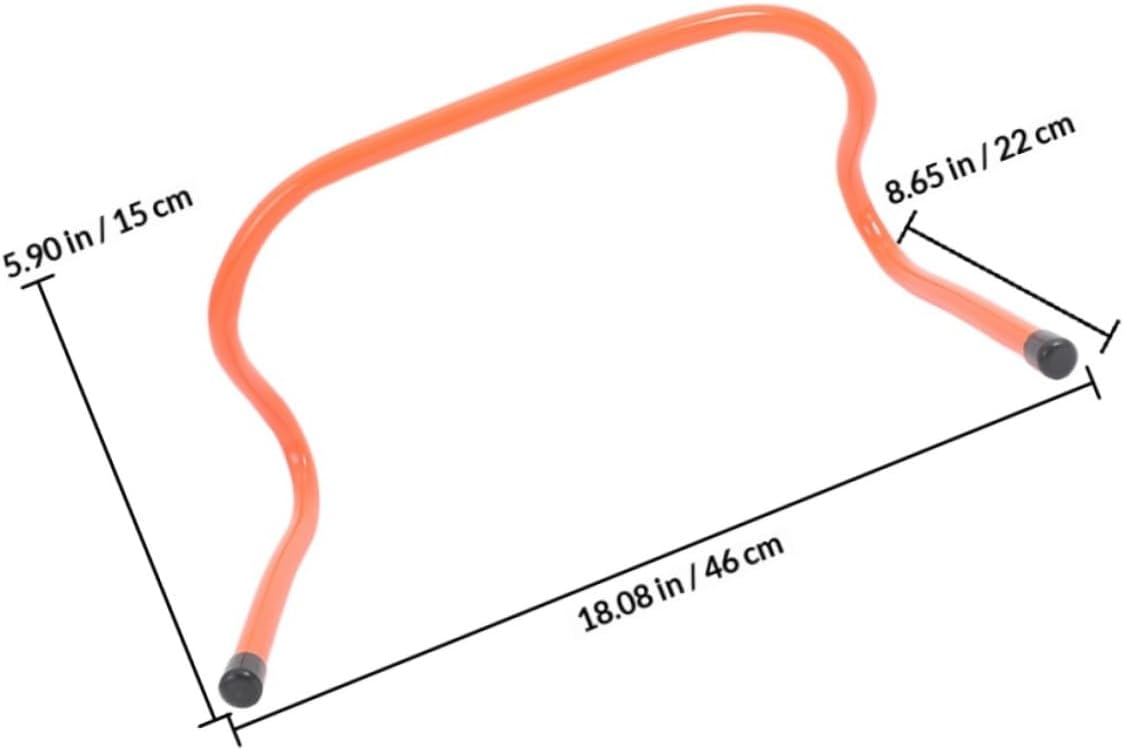 VICASKY 4pcs Plastic Agility Speed Training Hurdles 15cm Wear-Resistant Track Hurdles for Football Soccer Agility and Footwork Drills