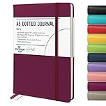 STATIONERY ISLAND Bullet Dotted Journal A5, Hardcover Dotted Notebook, Thick 120gsm Paper 180 Pages Journal Notebook