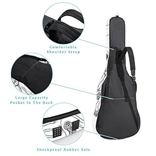 Étui de guitare amusant avec motif de planche de jeu Monster Rocket Alien Planet – Taille complète – Sac à dos rembourré… - Les Beatles, Paul McCartney, John Lennon, RIngo Starr, George Harrison Étui de guitare amusant avec motif de planche de jeu Monster Rocket Alien Planet - Taille complète - Sac à dos rembourré… – Image 3