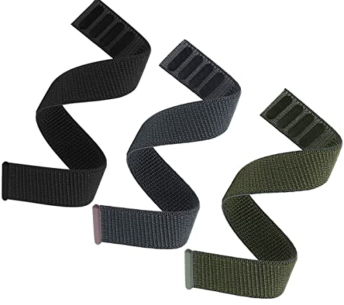 Olytop Fenix 6/Fenix 5/Instinct/EPIX Gen 2 Watch Bands, 22mm Hook & Loop Quick Dry Nylon Sport Wristband Replacement Strap for Garmin Fenix 7/6 Pro/Sapphire,Fenix 5 Plus Smartwatch