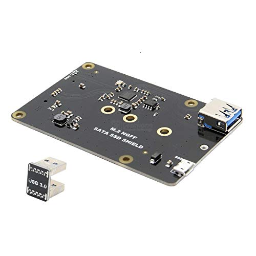 Preisvergleich Produktbild weichuang Electronic Accessories X860 M.2 NGFF 2280 / 2260 / 2242 / 2230 SATA SSD NAS Speichererweiterung Board mit USB 3.0 Jumper für RPi Elektronikzubehör Elektronisches Zubehör