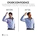 Ejis Sweatproof Undershirt Mens Modal Crew w Sweat Pads, Silver Treated to Fight Embarrassing Body Odor & Armpit Stains, Aluminum Free Alternative to Antiperspirant, Regular Fit (Medium, White)