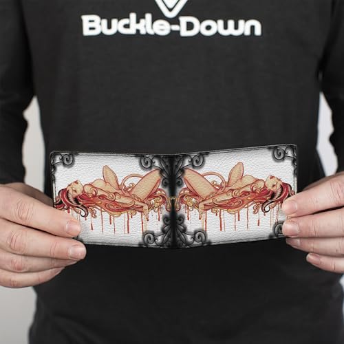 Buckle-Down Unisex-Adult's Sexy Ink Girls Wallet, Bifold, Lucy, Vegan Leather, Multicolor, 4.0" x 3.5"4