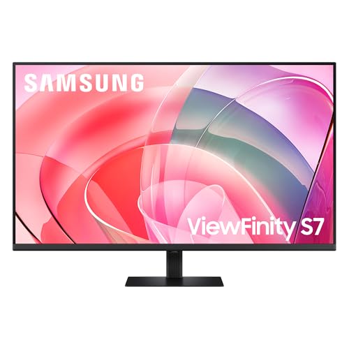 Samsung 37 Zoll ViewFinity S70D 4K High Resolution Monitor Bildschirm mit VA-Panel 3.840 x 2.160 Pixel (UHD) 60 Hz 5 ms (G/G) HDR10 Easy Setup-Standfuß LS37D702EAUXEN