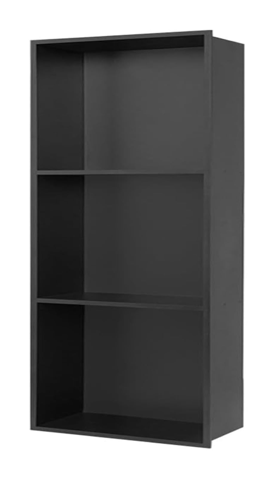 AYCDL Stainless Steel Shower with Built-in Storage One-Piece Design for Bathroom nization Space-Saving Solution Modern Shower Shelf,Nero-90x28x12.5cm