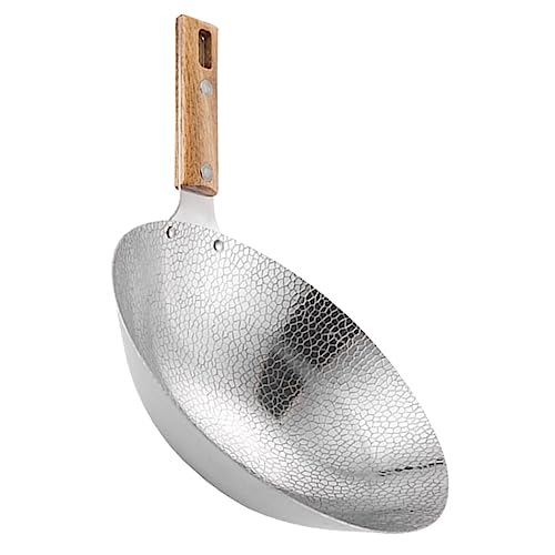 Wok de acero inoxidable para cocina con diseño versátil miniatura 1