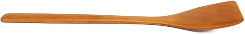 Miniatura 3 de Espátula Wok de madera, espátula de madera natural, espátula plana de mango largo, espátula de freír para cocinar, hornear, freír y hacer pasteles